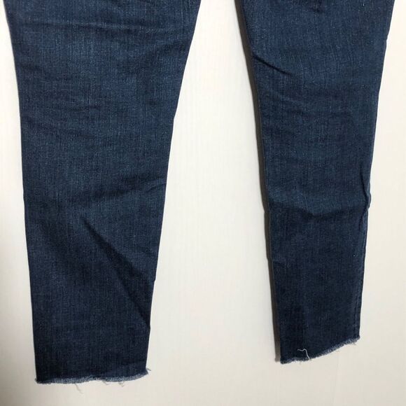 Loft Jeans Womens 8 Modern Skinny Mid Rise Tapered Medium Wash Raw Hem Ankle - Picture 8 of 12